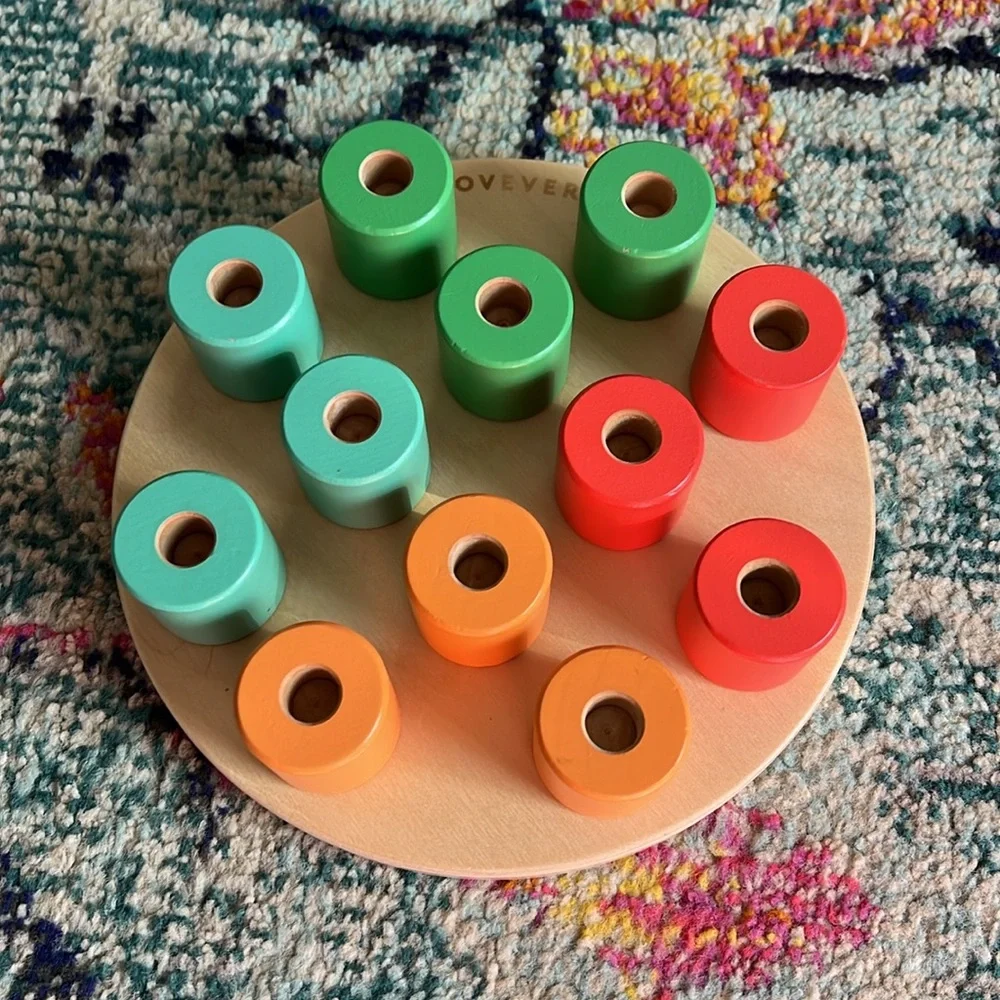 Lovevery Wooden Stacking Pegboard